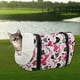 thumbnail image 3 of Mochila transportadora con cremallera Retro Cats para perros y gatos pequeños Terciopelo 3, 3 of 8