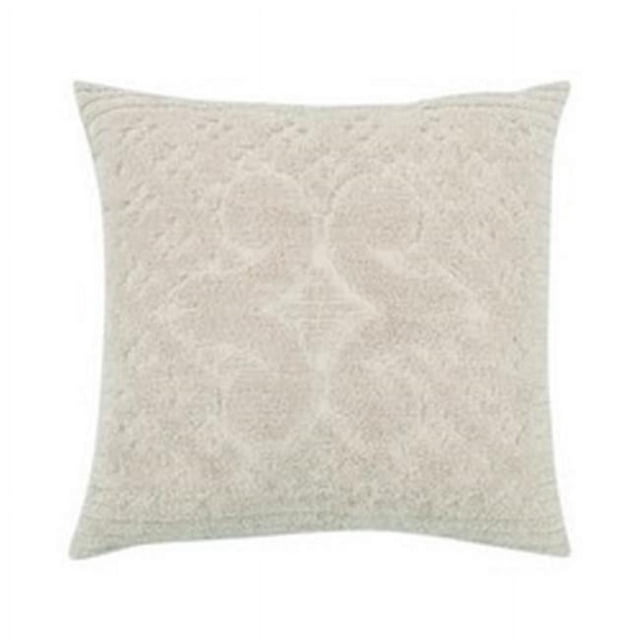 Better Trends SHAS2626IV Ashton Cotton Pillow Sham, Ivory - Euro Size