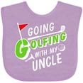 thumbnail image 3 of Inktastic Going Golfing with My Uncle Kids Golf Boys or Girls Baby Bib, 3 of 4