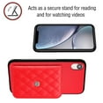 thumbnail image 2 of for iPhone XR Wallet Case with Card Holder, Elegant Durable PU Leather Protective Magnetic Closure Flip Phone Cover Kickstand RFID Blocking for Women Girls for iPhone XR, Red, 2 of 8