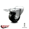 thumbnail image 2 of 3 Inch Phenolic Wheel Bolt Hole Caster with Total Lock Brake Service Caster, 2 of 2