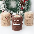 thumbnail image 5 of Molde de silicona para velas con forma de ciervo y tocón de Papá Noel barbudo, molde cilíndrico para hacer velas de yeso, regalo para decoración navideña, 5 of 5