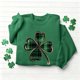 thumbnail image 2 of TaTaai Women Casual No Hood St Patrick's Day Printed Sweatshirt Crew Neck Long Sleeve Top Ladies Daily Commute Festival Wear Soft Warm Comfortable Stylish Pullover Top Gift, 2 of 6