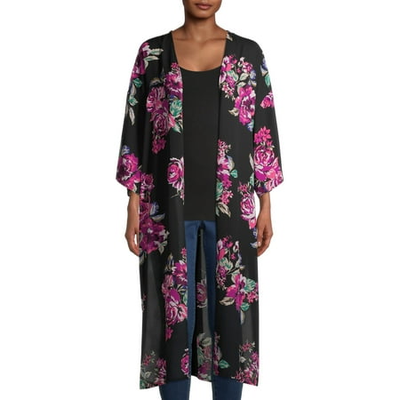 The Pioneer Woman - The Pioneer Woman Long Sleeve Kimono Duster ...