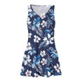 thumbnail image 4 of Staron Liquidation Robes d'Été Décontractées Sans Manches Col en V Ligne A Maillot de Bain Fluide Robe de Plage Poches Ample Tendance Été m, 4 of 7