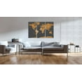 thumbnail image 2 of Tiptophomedecor Stretched Canvas World Map Art - World Map: Modern Aesthetics - Stretched & Framed Ready To Hang Art, 2 of 3