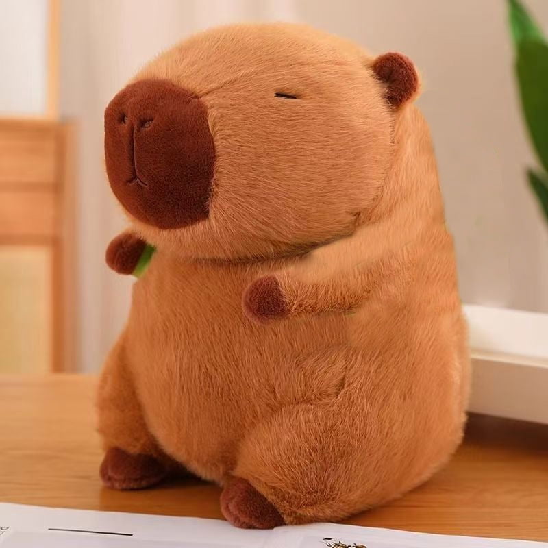 Gclcm Capybara Plush Toy – Soft Hug Doll with Scarf, Gift for Kids