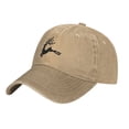 thumbnail image 2 of ZICANCN Adjustable Baseball Cap Women, Forest Fawn Silhouette Hats for Men Adult Washed Cotton Denim Baseball Caps Fashion, Natural, 2 of 8