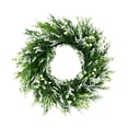 thumbnail image 2 of Corona de flores de verano, guirnalda de lavanda artificial para decoración de puertas de interiores y hogares. Blanco, 2 of 9