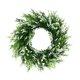 thumbnail image 2 of Guirnalda de hojas verdes artificiales con corona de lavanda para la puerta. Blanco, 2 of 9