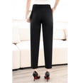 thumbnail image 3 of Primavera/verano Nuevos Pantalones de Mujer Ajustados Negros Ligeros Pantalones de Mujer con Elástico para Efecto Adelgazante Pantalones de Trabajo Pantalones Harem, 3 of 7