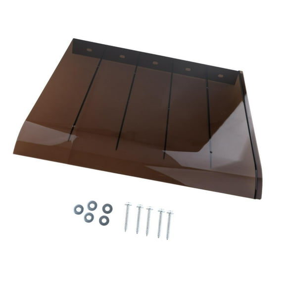 jinwen Window Awning Door Canopy Brown Front Door Canopy for Terrace Garden Outdoor 50cmx45cm