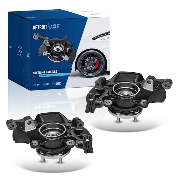 Detroit Axle - Front Steering Knuckles & Wheel Hub Bearings Replacement for 2011 Hyundai Sonata 2.0L Sport Suspension - 2pc Set