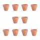 thumbnail image 1 of 10 macetas pequeñas de terracota de 5,5 x 5 cm, de cerámica, para cactus, suculentas, ideales para manualidades y recuerdos de boda., 1 of 5