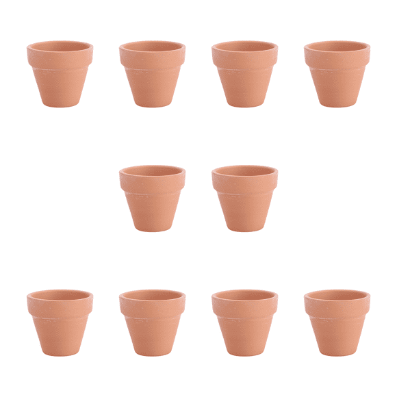 10Pcs 5.5x5cm Small Mini Terracotta Pot Clay Ceramic Pottery Planter Cactus Flower Pots Succulent Nursery Pots Great for Plants Crafts Wedding Favor