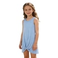 thumbnail image 7 of Cover Ups for Swimwear Girls Casual Sleeveless Twist Front Girl Beach Dress Swim Suits for Girls 11-12 Years, 7 of 7