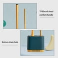 thumbnail image 6 of Wall Mounted Toilet Brush Set, 2 in 1 Bathroom Toilet Cleaner with Holder, Soft and Hard Bristle Toilet Bowl Brush for Deep Cleaning, Space Saving Toilet Scrubber for Home and Hotel, 6 of 6