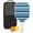 White-2, variant on Pickleball Paddles Set Of 1, Fiberglass Surface, Colorful Lines Print, 1 Paddle, 2 Balls & Bag
