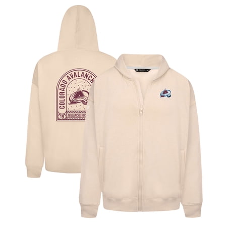 Men s Levelwear Khaki Colorado Avalanche Uphill Stained Glass Full-Zip Hoodie Jacket