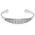 thumbnail image 2 of Stainless Steel Celtic Knot Eternity Cuff Bracelet - Irish Love Symbol Jewelry, 2 of 5