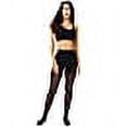 thumbnail image 4 of Women's Hanes® Diamond Outline Control Top Tights HG0017 Color: Black Size: SMALL, 4 of 5