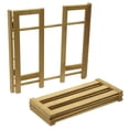 thumbnail image 3 of Winsome Clifford 4-Tiers Transitional Solid Wood Shoe Rack in Natural, 3 of 7