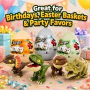 Funtogether Toys Dinosaur Eggs Toys for Kids Ages 3-6, Blind Box Style Pop Open Surprise Figures, 3 pack