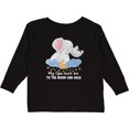 thumbnail image 3 of Inktastic My Opa Loves me to the Moon and Back Elephant Family Boys or Girls Long Sleeve Toddler T-Shirt, 3 of 5