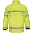 thumbnail image 2 of Bulwark Hi-Visibility Flame-Resistant Rain Jacket JXN6 Yellow/ Green L, 2 of 4