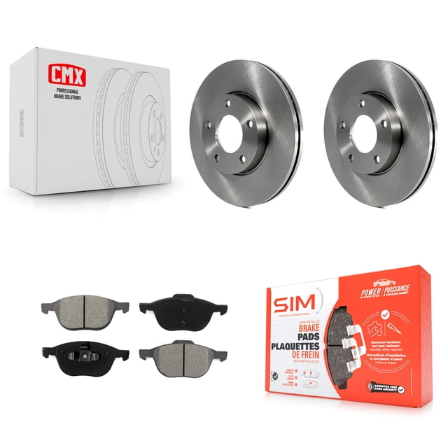 Transit Auto Front Disc Brake Rotors and Semi-Metallic Pads Kit for Car Mazda 3 Sport K8S-100442