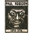 thumbnail image 2 of Rachael Romero 11x14 Gold Ornate Wood Frame and Double Matted Museum Art Print Titled - Paul Robeson, 1898-1976 (1976), 2 of 4