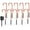 Red, variant on pathside 12 Pieces Solar Christmas Pathway Lights, Christmas Candy Cane Lights Outdoor Waterproof Landscape Lights Christmas Decorative Lights, Outdoor Plug-in Candy Crutch Lawns Landscapes Lamp