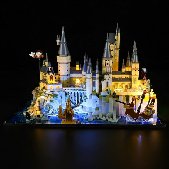QC Ltbrick Led Light Kit Lighting Set Compatible With The Lego Harry Potter Movie Hogwarts Castle and Grounds 76419 Building Blocks Without Lego Set