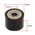 thumbnail image 2 of 4 Pcs Rouleau Pincé 4x10x14mm Rouleau d'Alimentation en Papier pour Mimaki CG Series CG-61 CG130FX, 2 of 6