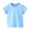 Light Blue, variant on Toddler Kid Short Sleeve T-Shirts Solid Color Casual Base Undershirts Crew Neck Tees Boys Girls Summer Tops (18-24 Months, White)