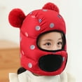 thumbnail image 2 of Penkiiy Baby Hats Baby Winter Hat Children Windproof & Warm & Ear Protection & Face Protection Hat Red Hat for One Size, 2 of 4