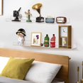 thumbnail image 4 of POINTERTECK Acrylic Wall-mounted Storage Rack Transparent with Baffle Nail Polish Books Records Display Rack, 4 of 6