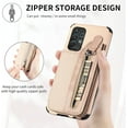 thumbnail image 5 of Phone Case for Samsung Galaxy A32 5G 2021 6.5 inch Wallet Cover with Screen Protector and Card Holder Stand Leather Cell Accessories Gaxaly M32 G5 Galaxies A 32 32A S32 SM-A326U A326U Women Men Beige, 5 of 13