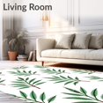 thumbnail image 2 of ODIKA 2'x3' Machine Washable Non-Slip Area Rug, Classic Evergreen Sprig and Ornament Arrangement with Frosted Snow Detail High Traffic Rug, Green, 739320, 2 of 7
