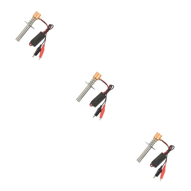 Vogacara Modelo de encendedor inteligente para mini coche Arrancador de vehículo con clips positivos negativos Accesorios para automóviles Suministros Oro 3piezas Vogacara CBP183060