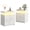 White,2 Pack,Rectangular, variant on Nightstand with Charging Station & LED Lights, Modern Bedside Table with Drawers, RGB Smart Side Table with USB Ports, End Table for Bedroom, Office - 1 Pack