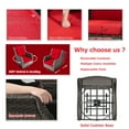 thumbnail image 6 of Meetleisure 1 Pieces Outdoor Patio Furniture Wicker Swivel Chair with Cushions for Backyard, Red, 6 of 14