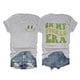 thumbnail image 1 of Gibobby Camisetas de verano para mujer Camiseta manga corta con estampado doble y cuello redondo color liso para mujer(Gris,CH), 1 of 4
