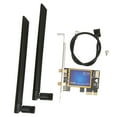 thumbnail image 2 of WiFi  Card Adapter, 2.4Ghz 5Ghz Dual Band PCIEx1 WIFI Card Adapter Stable Performance  For Music, 2 of 8