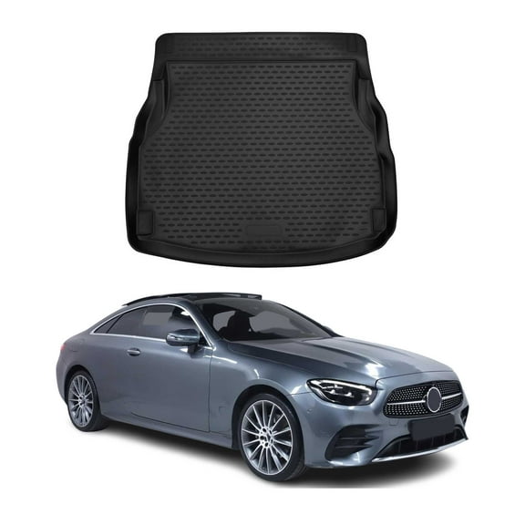 OMAC Cargo Mats Liner for Mercedes E Class C238 Coupe 2018-2020 Rubber TPE Black
