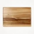 thumbnail image 3 of 14"x20" Acacia Wood Carving Board with Juice Groove Natural - Reversible Wooden Cutting Board, Charcuterie, 3 of 4