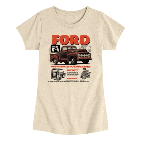 Ford - 52 F1 Truck - Youth Girls Short Sleeve T-Shirt