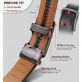 thumbnail image 4 of Mens Ratchet Belt,Leather Adjustable Slide Belt For Gift Mens Dress Casual 1 3/8",Size Adjustable, 4 of 8