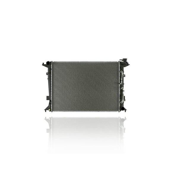 Radiator - Pacific Best Inc. Fit/For 13151 10-12 Hyundai Genesis Coupe 3.8L V6 - Plastic Tank Aluminum Core, 1-Row, With Transmission Oil Cooler