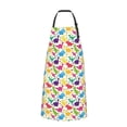thumbnail image 2 of Naloa Colorful Dinosaurs Apron Kitchen Aprons with Pockets for Women Men Chef, 2 of 8